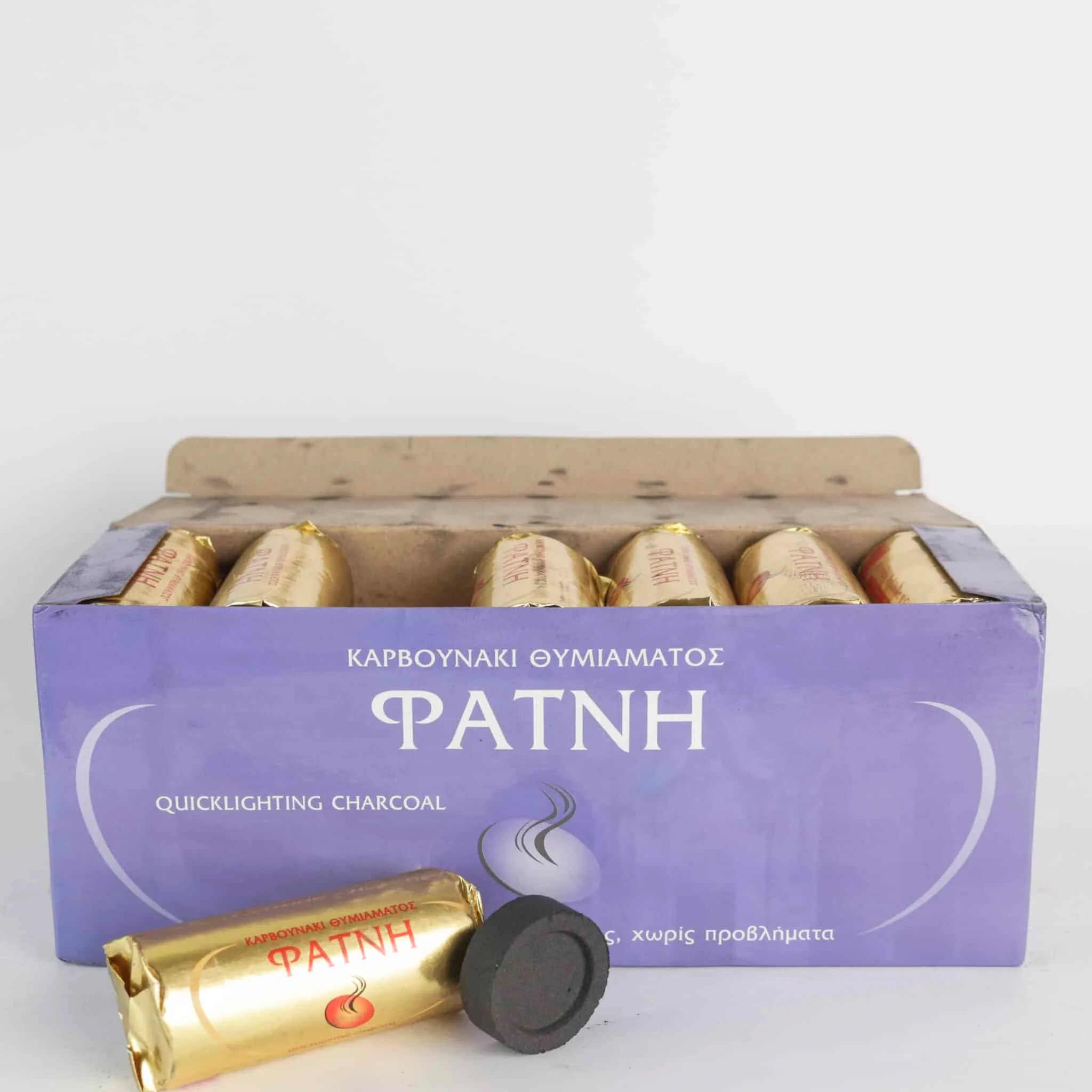 Oglje v palčkah FATNI 35 mm brez dima