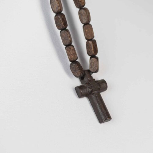 Chapelet 100ari en bois avec croix