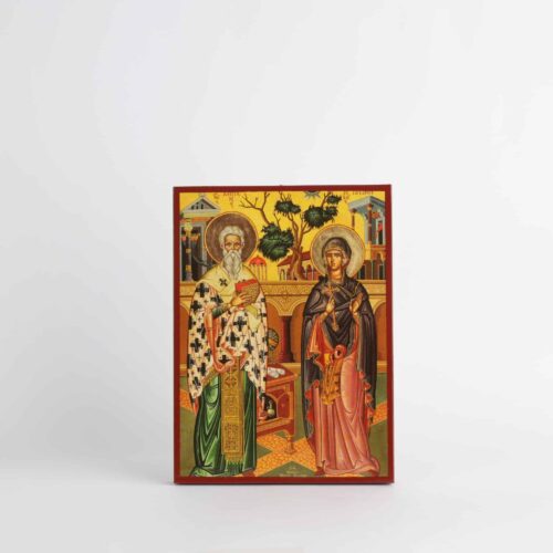 Икона на Свети Киприан и Юстин