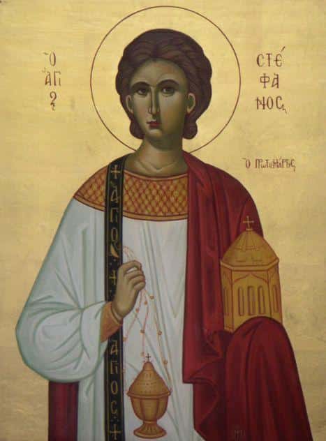 Saint Etienne le premier martyr le 27 décembre