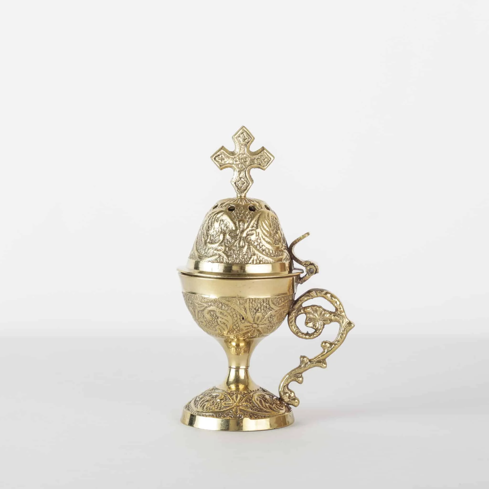 Bruciaincenso Bronzo scolpito 15cm 8638B