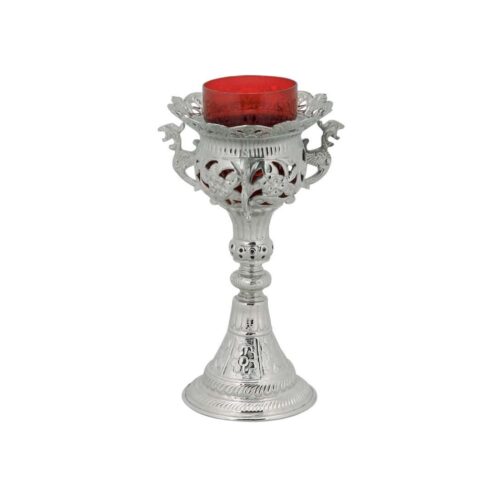 Candle holder nickel-plated