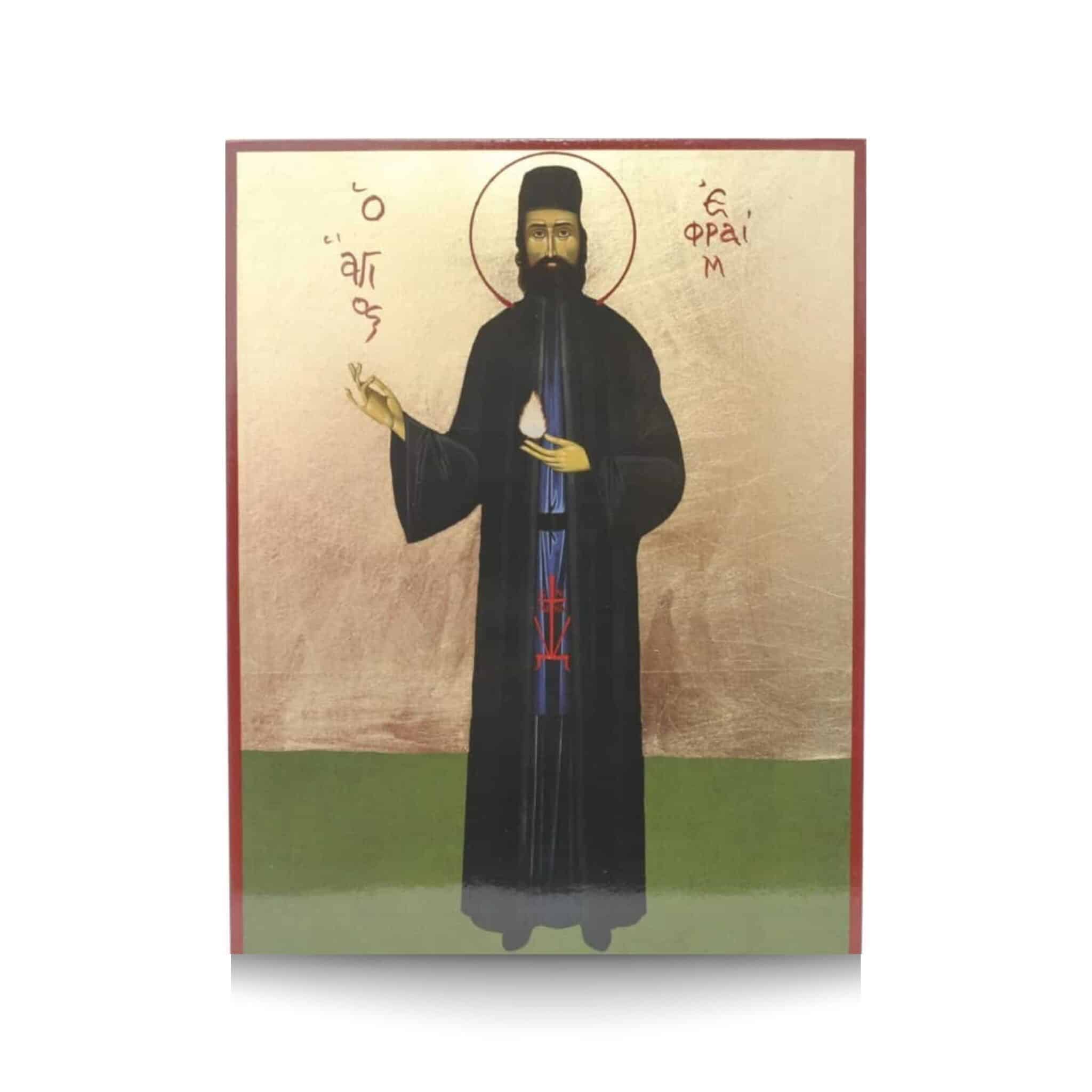 Ikon av Saint Ephraim 40X30