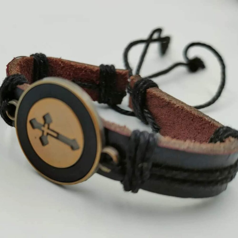 Mount Athos Leather Bracelets 10cm Men