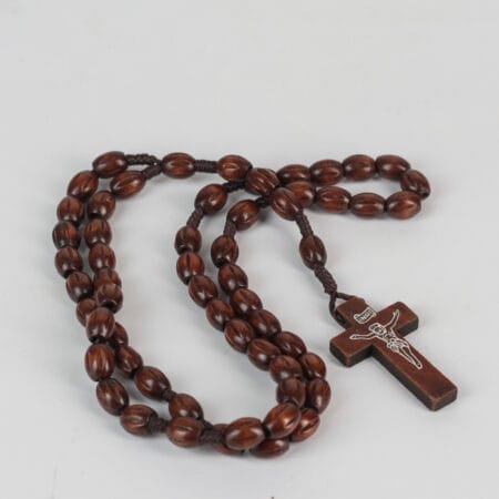 Dark brown brown neck rosary A1