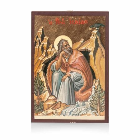 Prophet Elias Icon 20X14 cm Holz Vergoldet