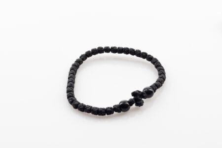 Κομποσκοίνι καρπού 33άρι με μαύρη χάντρα