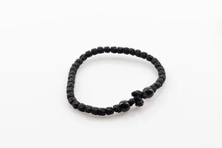 Κομποσκοίνι καρπού 33άρι με μαύρη χάντρα