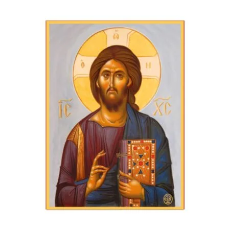 Икона Исуса Христа 23Кс17цм дрвена из Светог манастира Ксенофонта
