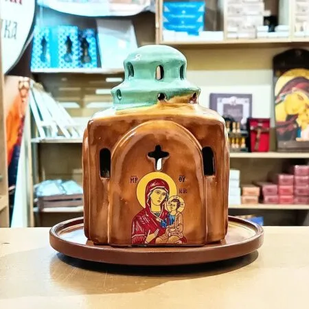 Keraminė „Metropolis“ žvakidė su žvakidiu